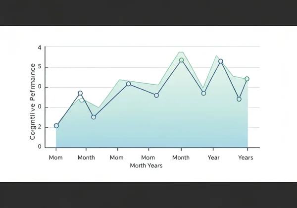 Graph showing cognitive performance trends over time