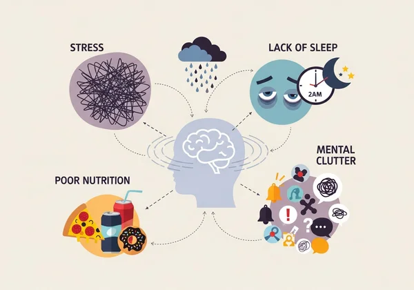 Various factors affecting cognitive performance and working memory